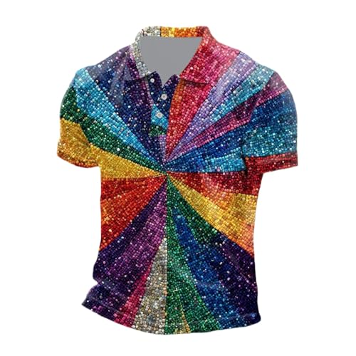 Men's Casual Short Sleeve Shirt Featuring Print Collar Design Comfortable Breathable Top for Daily Wear (l-Multicolour, XXXL)