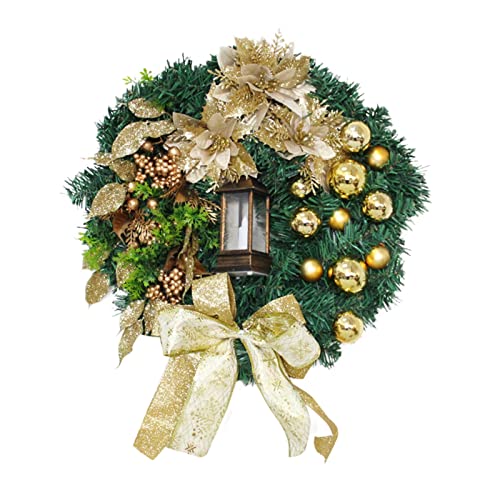 Amazon.co.jp: ホーリー クリスマス リース ライト付き クリスマス