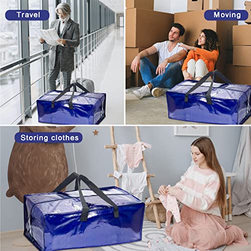 4 Pack Heavy Duty Oversized Storage Bag For Moving, College Dorm, Traveling, Camping, Christmas Decorations, Packing Supplies #TOP4