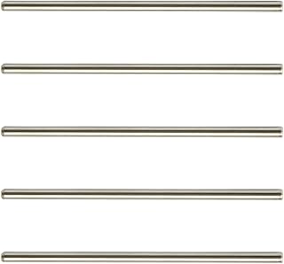 Jutagoss Stainless Steel Solid Round Rod Lathe Bar Stock Assorted for DIY Model Car Airplanes 3mmx80mm 5Pcs