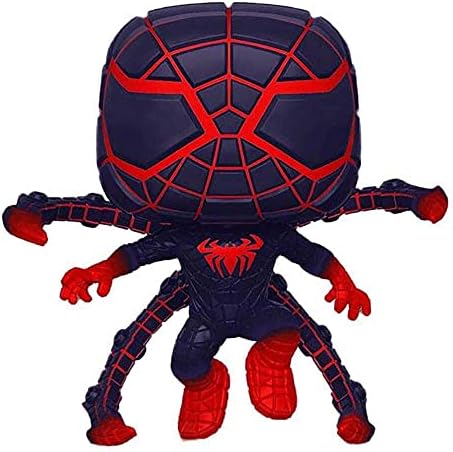 Funko POP! Marvel's Spider-Man #840 - Miles Morales [Programmable Matter Suit Glow in The Dark Levitating Pose] Exclusive | Pop Spiderman