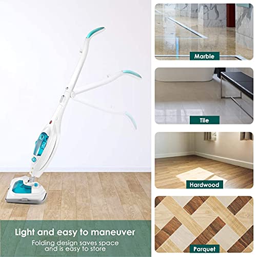 Steam Mop, Mops for Floor Cleaning 12 in 1 Detachable Floor Steamer for Hardwood and Tile, Steam Cleaner for Home Use, Carpet, Laminate and Hardwood Floor Cleaner - Thumbnail 6