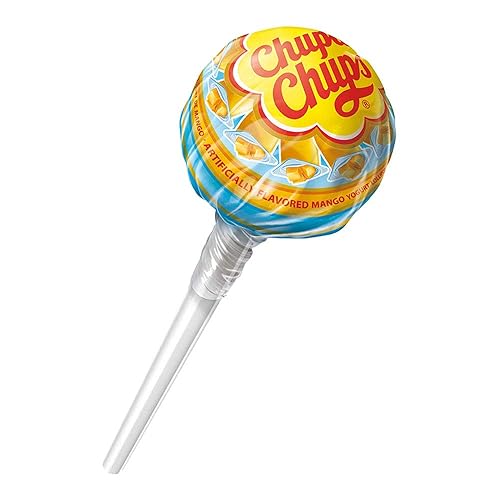 Miniatura 5 de Chupa Chups paleta, 40 ventosas de caramelo para niños, yogur cremosa, 2 sabores cremosos surtidos, para regalo, fiestas, oficina, 40 unidades