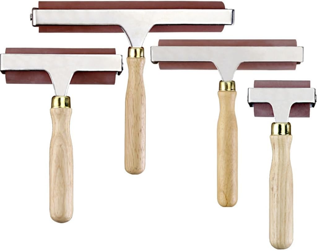 Flaxen Wooden Watercolour Brushes Two Colours Nylon Hair Combination Brush Set with Fan Gouache