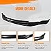 MODILOVER Front Bumper Lip Spoiler Compatible with 2003-2005 Nissan 350Z, PU Unpainted Black ING-S Style Add-on Front Splitter Air Dam Chin Protector