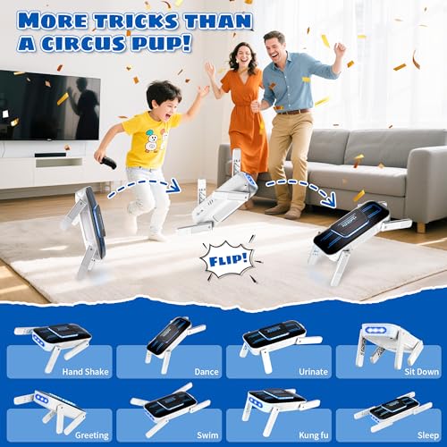 Smart Robot Dog - Interactive STEM Pet with Touch Sensors, 30+ Actions & Glowing Blue LEDs, RC Robot Toy for Kids Ages 3 and Up - Image 4