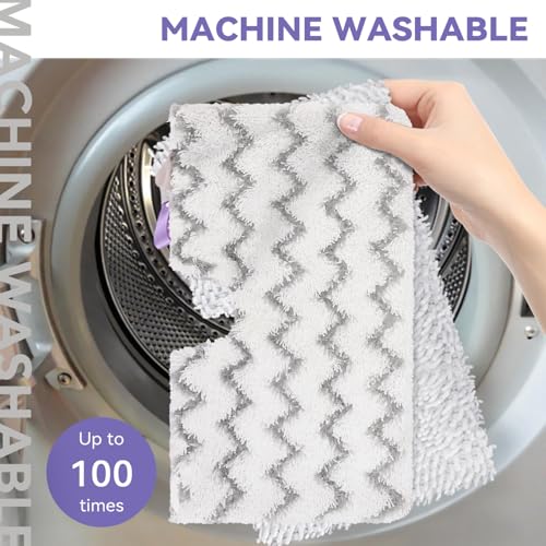 Image of S3501 For Shark Steam Pocket Mop Pads: Washable Steam Mop Replacement Pads For Shark Steamer S3601D S3601 S3801CO S3901 S3550 SE450 (6Pack)
