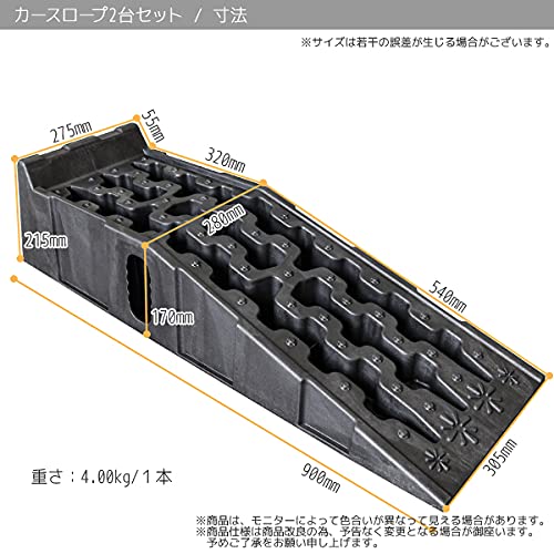 Amazon.co.jp: カースロープ 2台セット 対応車重6t バス・トラック対応
