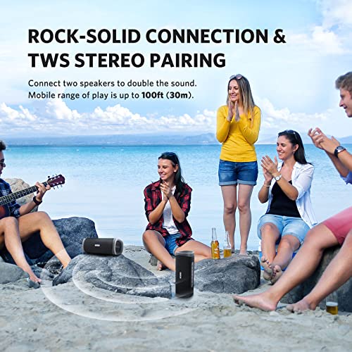 EarFun UBOOM L Portable Bluetooth Speaker 28W Loud Stereo Sound, Rich Bass, IP67 Waterproof & Dustproof, Dual Pairing, Built-in Mic, Low Latency, Wireless Speaker for Party, Indoor & Outdoor by EarFun - Image 2