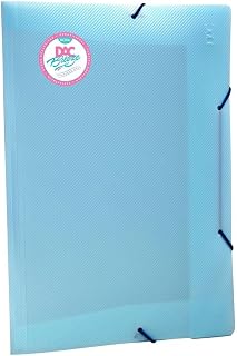 DAC Pasta Aba Elástica Plástica Ofício, Onda Breeze, Azul