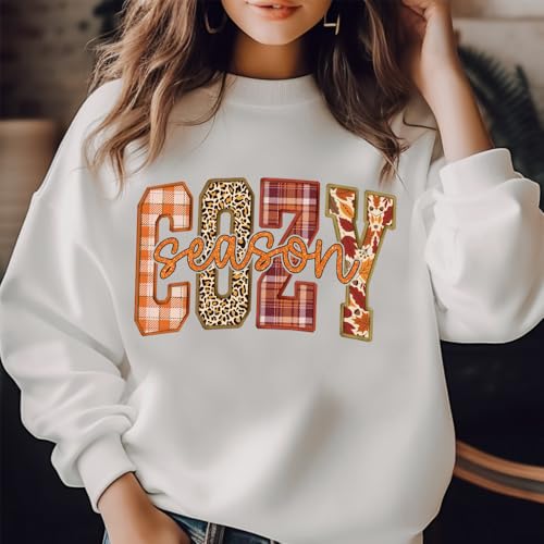 Cozy Season Sweatshirt Retro Fall Sweatshirt Autumn Fall Season Sweatshirts4