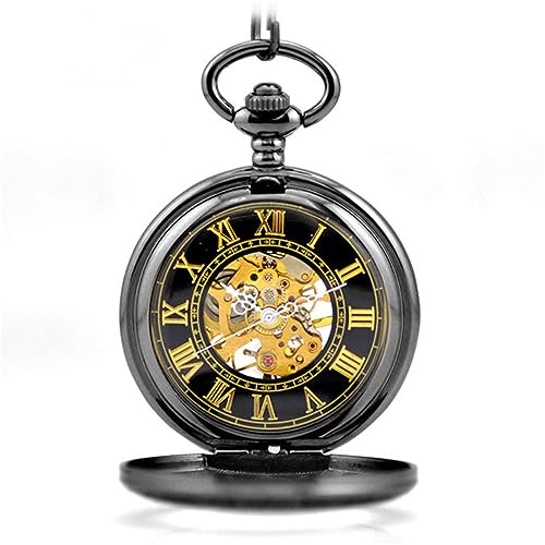 Reloj de bolsillo mecánico de estilo vintage para trajes y chalecos 2