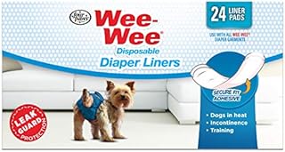 Four Paws Wee Wee Dog Diaper Garment Pads 24 Count