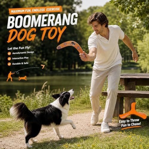 2 Pcs Wooden Boomerang Set,Returning Boomerang Flying Disc Outdoor Sports - Image 5