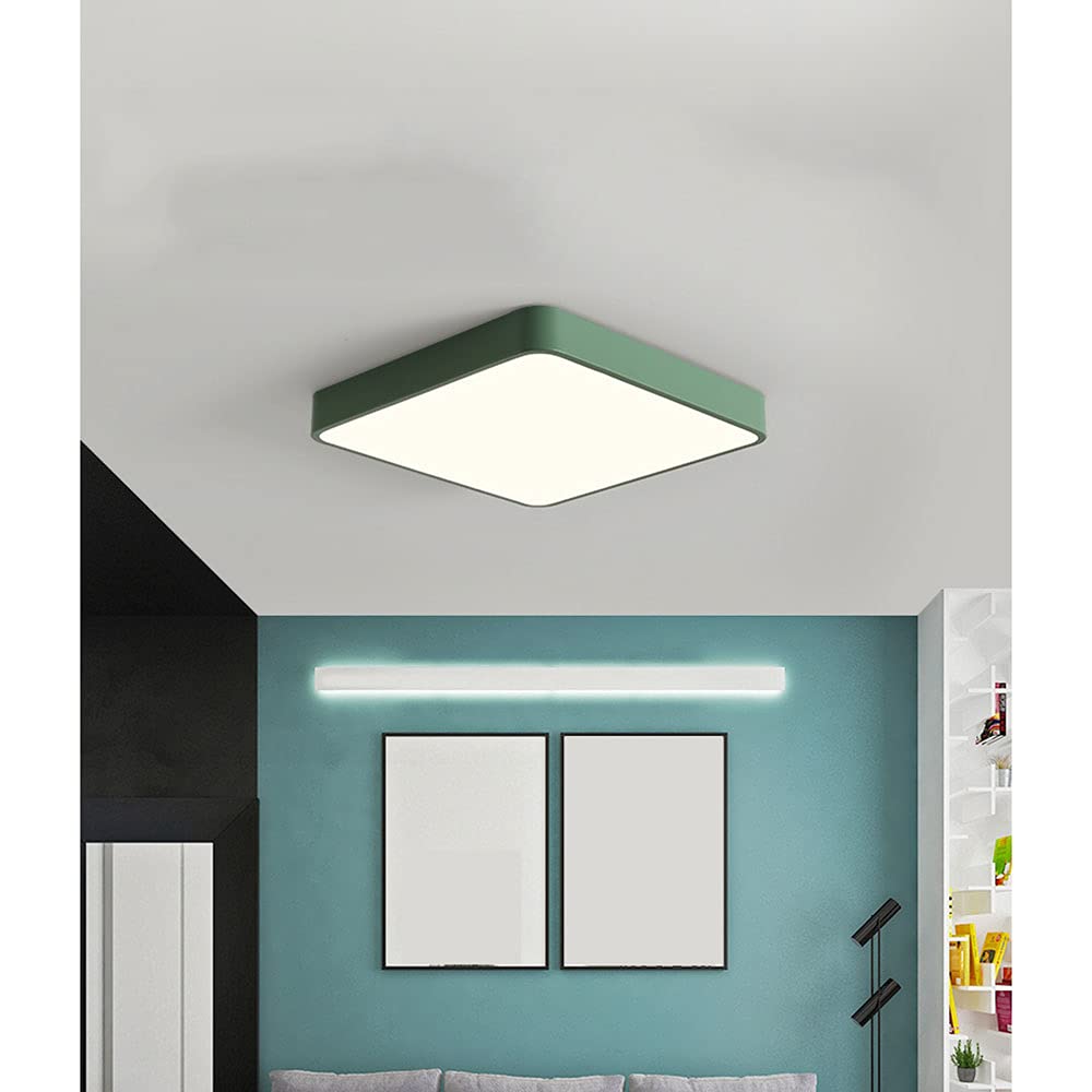 Różowa akrylowa lampa sufitowa LED o zmiennej intensywności, cienkie okrągłe oprawy oświetleniowe z makaronu, odpowiednia do pokoju dziecięcego przedpokój biurowy (średnica: 16 cali)