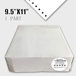FirstZi Blank 9.5x11 Inches Continuous Feed Computer Paper Fanfold for Dot Matrix Printers, 1000 Count per Box, White 1 Part, Margin Perforated, Perfect for Receipts, Invoices, Bill List