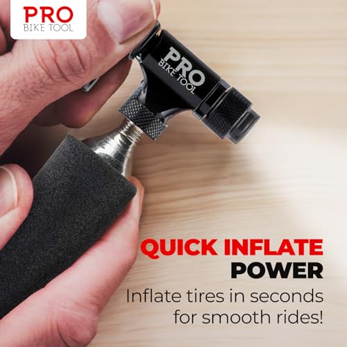 PRO BIKE TOOL Threaded CO2 Cartridges for Bike Tires - 16g CO2 Cartridges for Bicycle Tire Inflator - Quick Inflation CO2 Canisters for Road, MTB, Gravel & Hybrid Bikes by PRO BIKE TOOL - Image 6