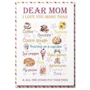 Mothers Day Card for Mom, Mothers Day Cards for Mom with Envelope and Seal, Mother Day Gift Card, Mother s Day Card from All of Us