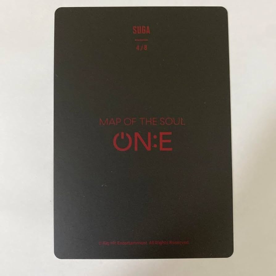 Amazon.co.jp: BTS ユンギON E オン Map of the soulフォトカード
