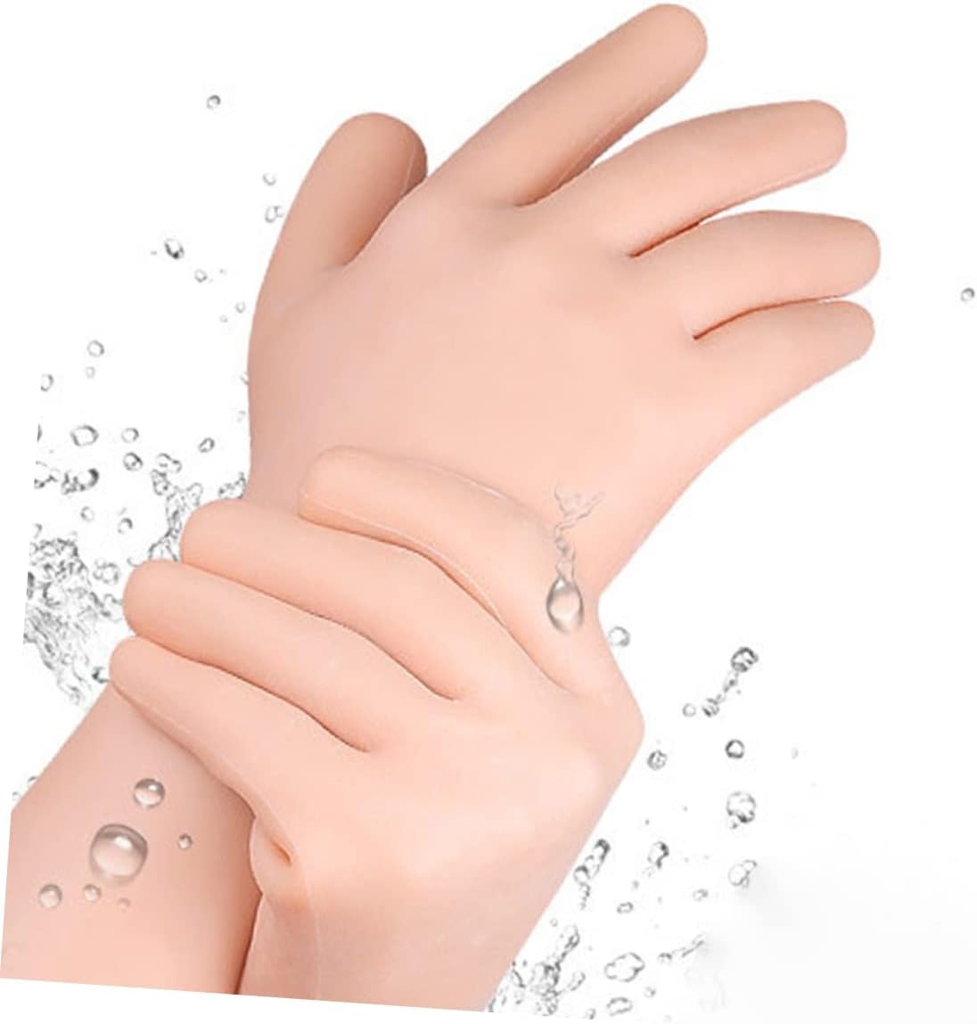 Healeved 1pair Moisturizing Gloves for Dry Cracked Skin Long Protective Hand Covers for Home Care Soft and Elastic Sebs Material for Women Hand Moisturizing Treatment