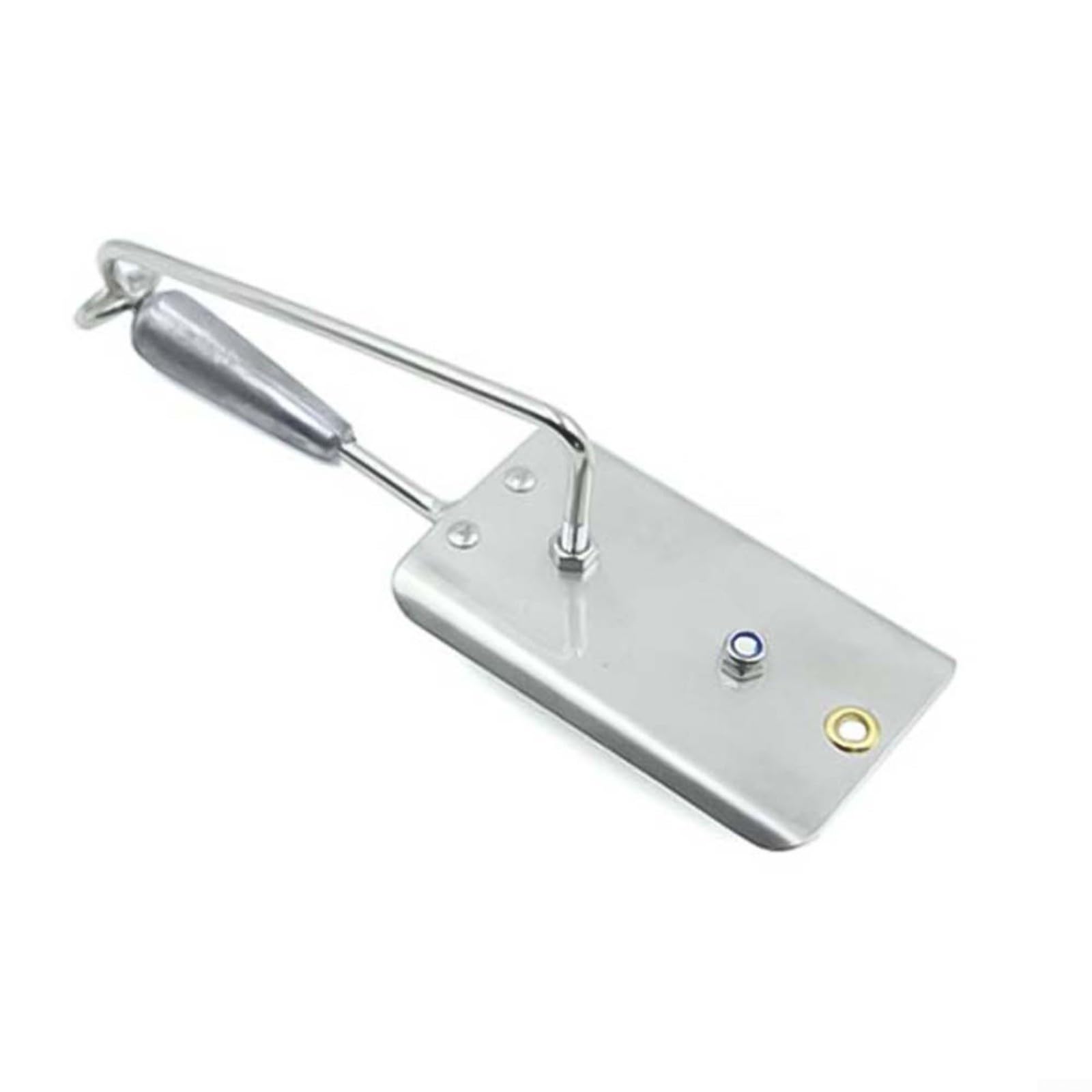 Tabla de buceo para pesca y curricán, placa de buceo artificial de acero inoxidable, control de profundidad ajustable, ligero, portátil, plateado (2# 13 cm/86,8 g)