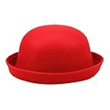 Womens Roll-up Brim Fedora Hat Elegant Adults Solid Hat Panama Bowler Hat Bucket Hat Mens Summer hat for Unisex