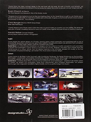 ダニエル・サイモン 作品集「Cosmic Motors」Titan Books COSMIC MOTORS -遥か彼方の銀河系の宇宙船、車、パイロット- | Daniel