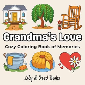 Grandma's Love: Cozy Coloring Book of Memories (Lily & Fred Colors)
