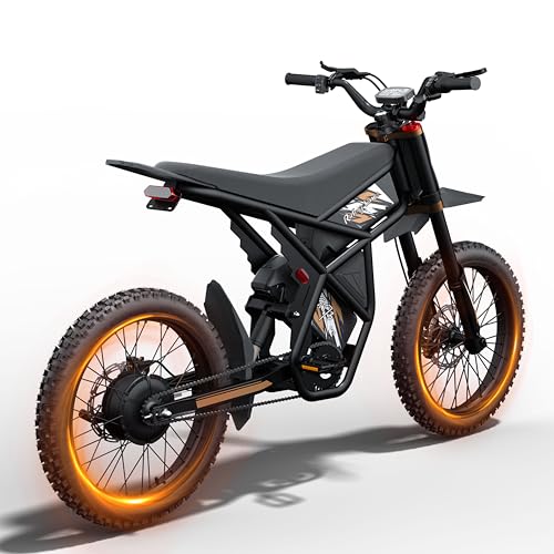 GT73 Pro Electric Dirt Bike for Adults - 3000W Motor 50 MPH High-Speed, 25