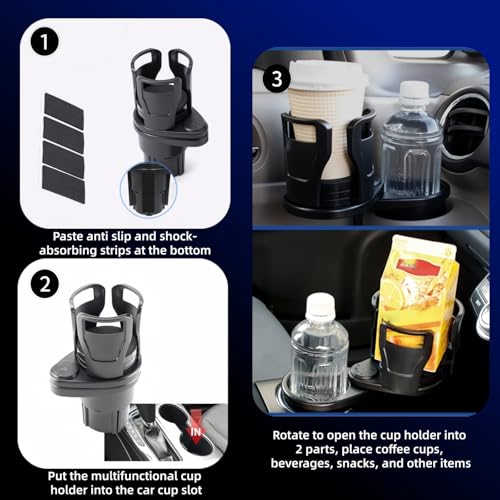 Portavasos Expansor Multifuncional Ajustable para Auto miniatura 5