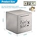 Piggy Bank Made of Stainless Steel, Piggy Banks for Adults Coin Bank,Can Only Save The Piggy Bank That Cannot be Taken Out (5.9