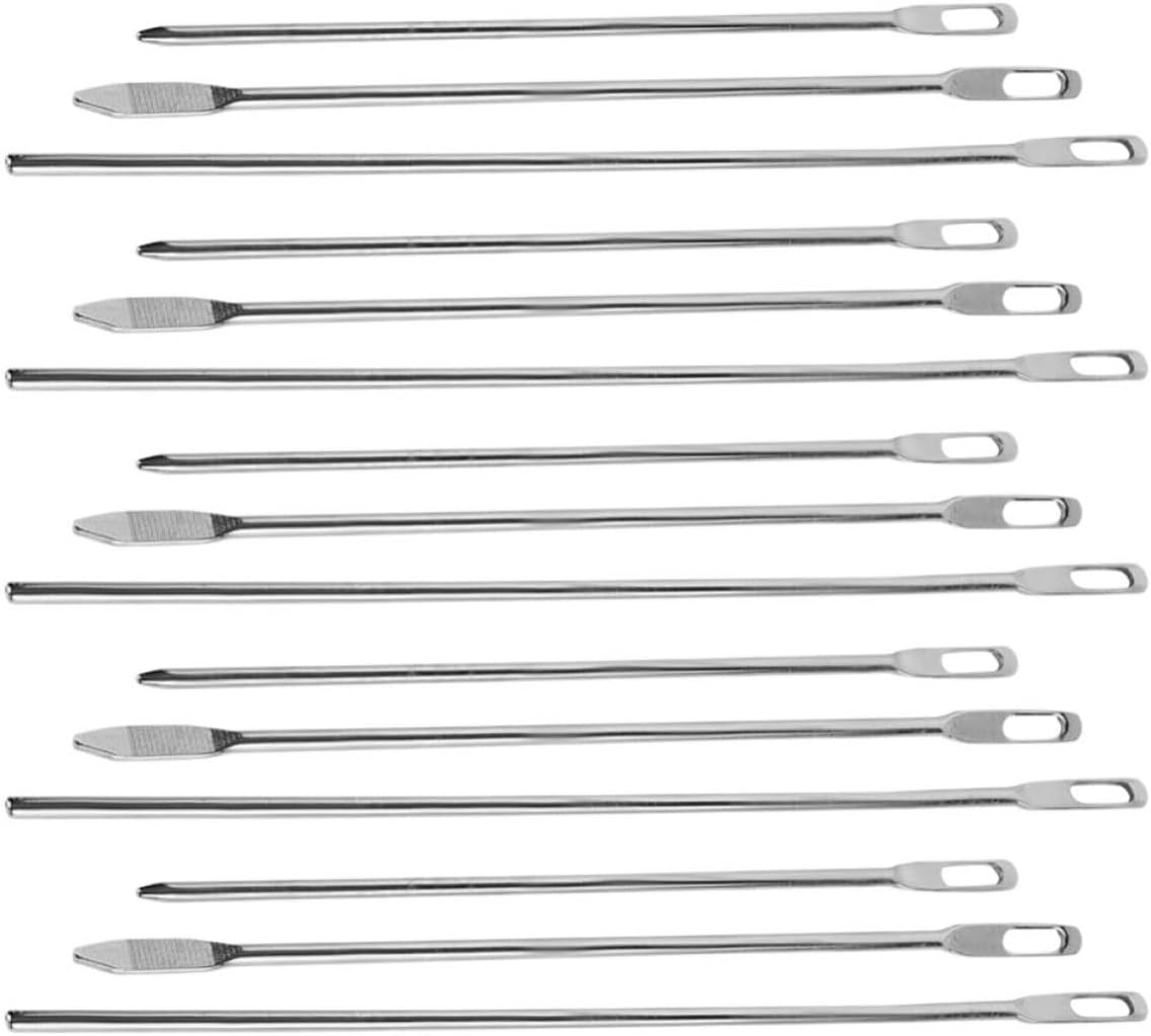 Drawstring Threader Tool Nickel Plated 15pcs Titanium Steel Silver