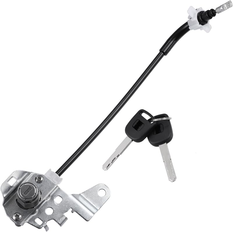 Cilindro da fechadura da porta dianteira esquerda HEROFFIX com cabo e 2 chaves para Honda Civic 4 portas 2006 a 2011 – 1 conjunto