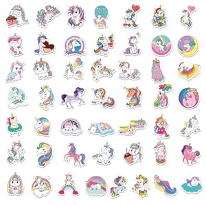 Unicorns-Stickers-100-Pcs-Waterproof-Vinyl-Stickers-for-Water-Bottles-Stickers-Pack-for-Kids-Cute-Stickers-for-School-Students-Laptop-Kids-Friendly