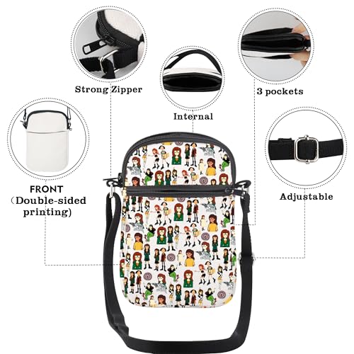 CMNIM Animated TV Show Gifts Cartoon Characters Mini Crossbody Bag 90s Gifts I'm Overcome with Shoulder Bag4