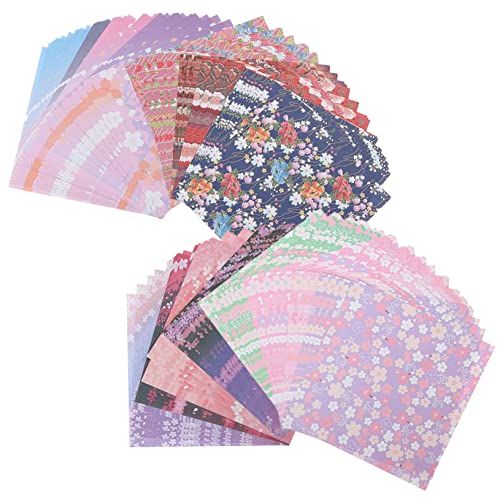 Papier origami garçon fille SHINEOFI feuilles double face matériel bricolage solide