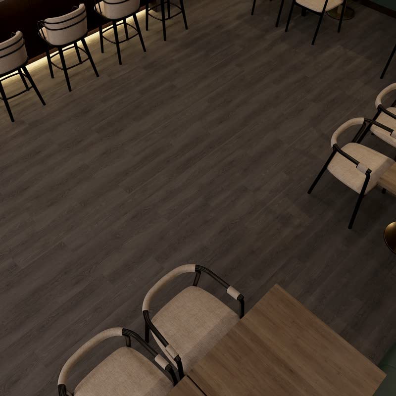 Miniatura 7 de Lucida Surfaces Azulejos de vinilo de lujo  Piso adhesivo para instalación de bricolaje  10 tablones de aspecto de madera  AlphaCore  Nube  7 x 48