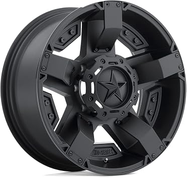 XD Series by KMC Wheels XD811 Rockstar II Satin Black Wheel With Accents 18x9"/6x135, 139.7mm, 0mm offset