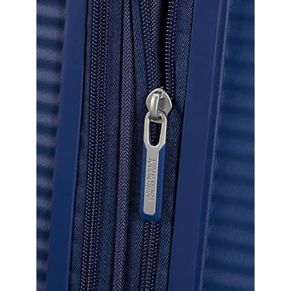 American Tourister Soundbox - Spinner S Expandable Carry-on Suitcase 55 см 35 5 41 л синий Midnight Navy