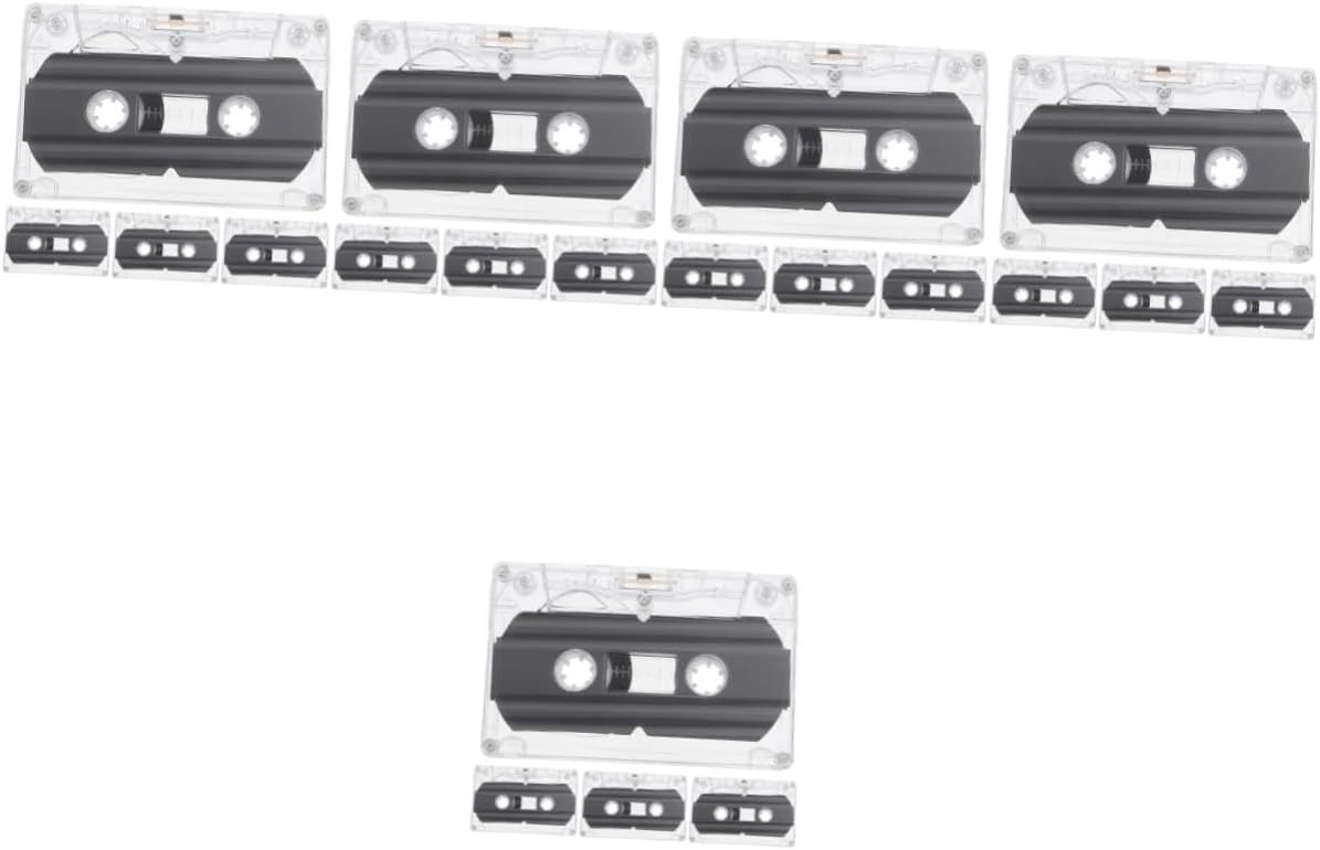 20pcs DIY Cassette Tape Wall Decor Vintage Material Blank Audio Tape Adornment Office Home Decor