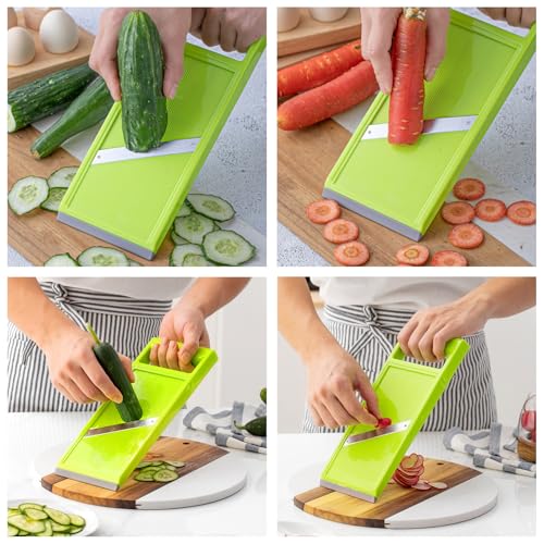 Manual Vegetable Slicer for Kitchen - Handheld Food Chip Maker for Potatoes, Carrots, Onions - Portable Chopper - Image 6