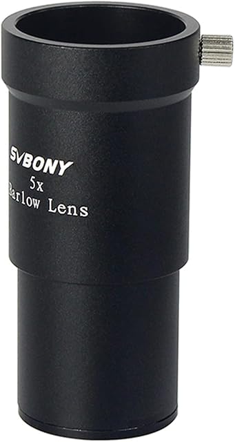 Svbony Soczewka Barlowa 5x, 3,2 cm metalowy Barlow w pełni powlekany teleskop akcesoria do obserwacji planet i astrofotografii