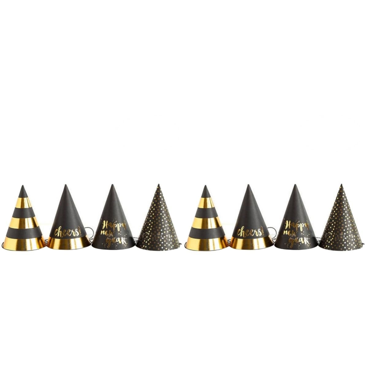 Didiseaon 2 Juegos de Gorros de Papel para Fiesta de Nochevieja de X 1 Cm Brillantes Y Divertidos para Niños Y Niñas Adultos Sombreros Decorativos de Navidad 12 Unidades