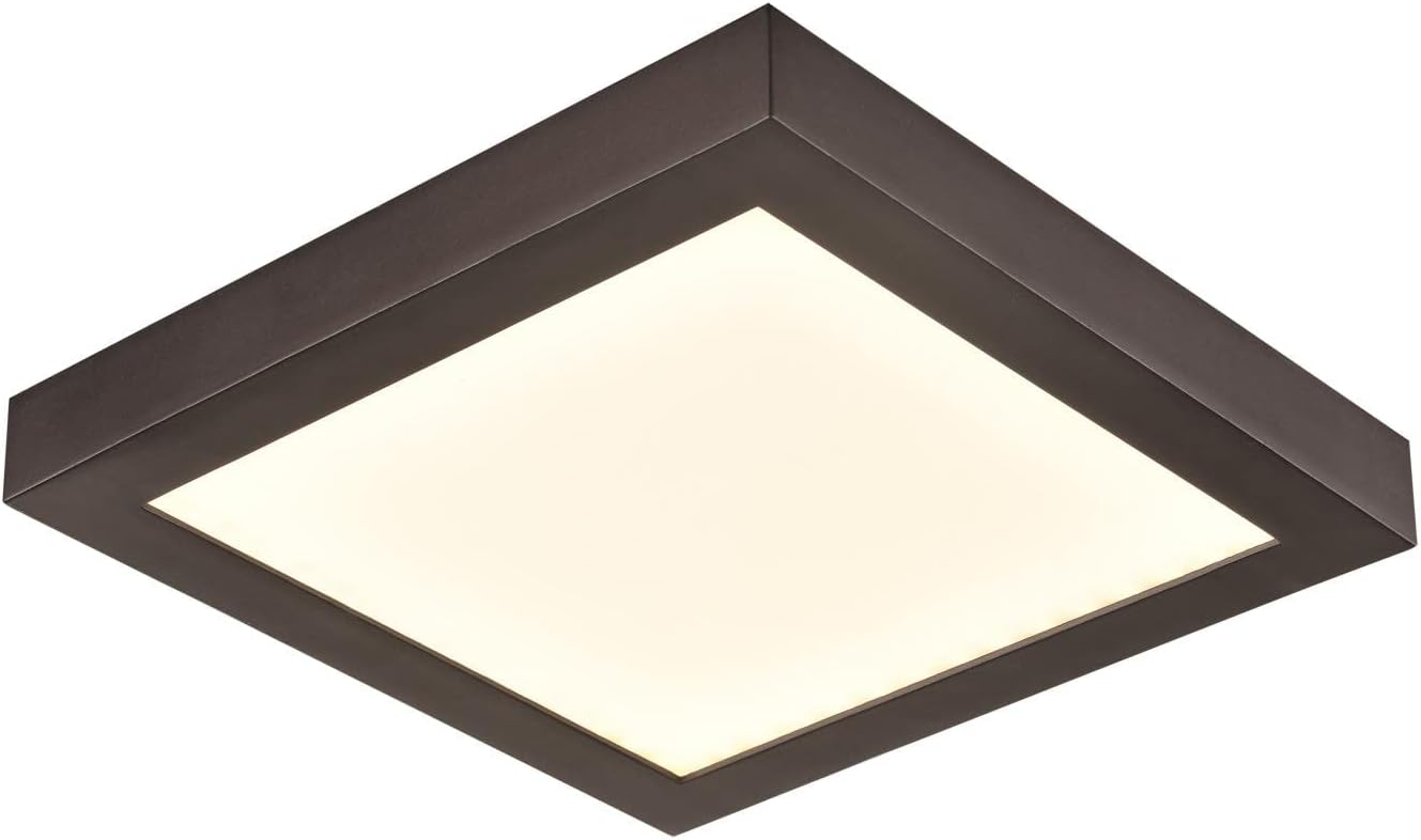 Elk Home Titan Flush Mount - 1-Light in Oil Rubbed Bronze Finish, 8-Inch Wide, Dimmer Compatible