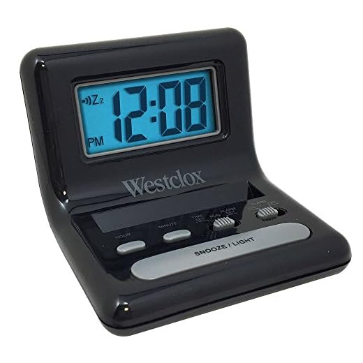 Clock Travel Alarm 0.8" by WESTCLOX MfrPartNo 47538A