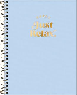 Tilibra 307017 - Caderno Capa Plástica, Happy, 80 Folhas, (17x24 cm), 1 Matéria, Azul