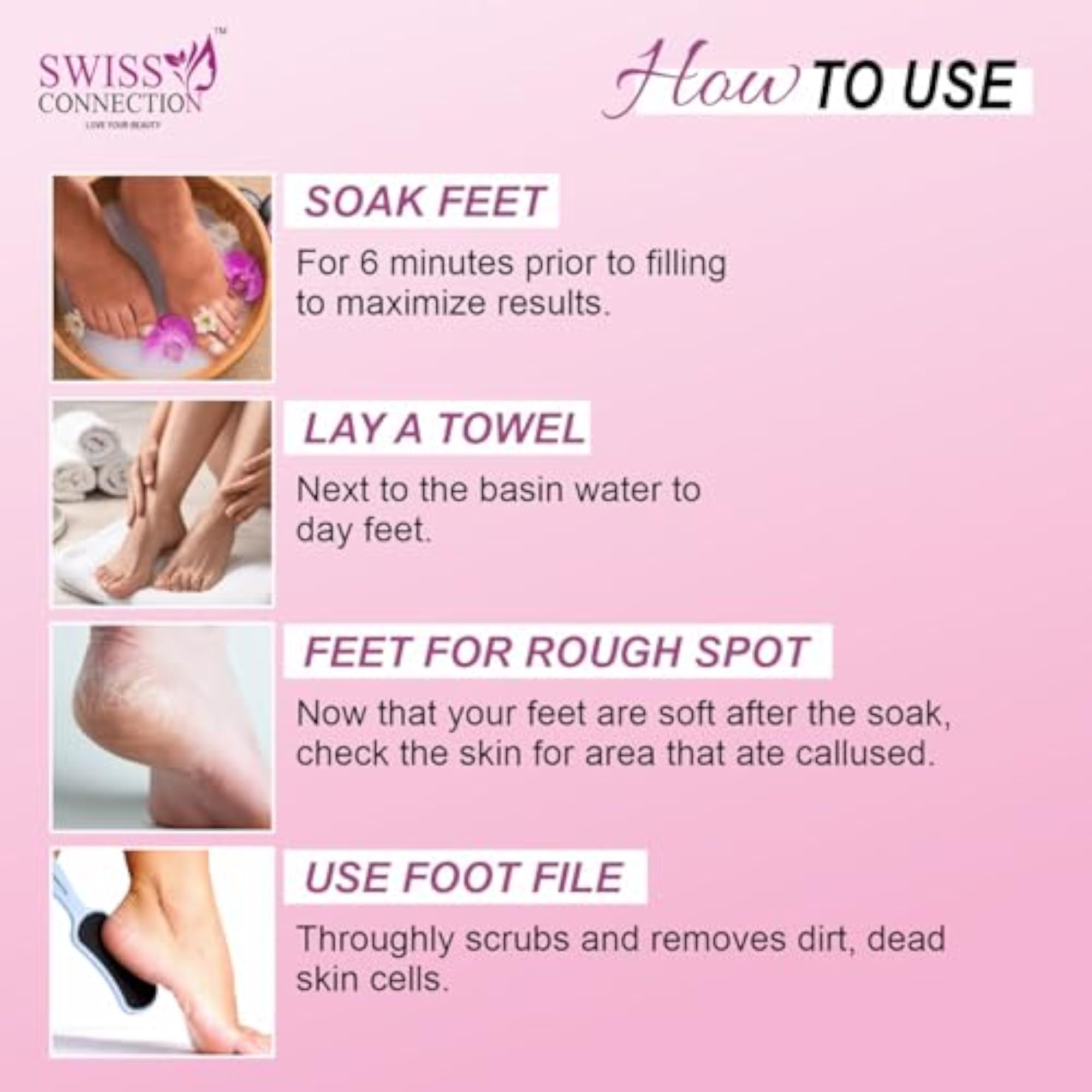 Dual-Sided Foot File, Stainless Steel Callus Remover