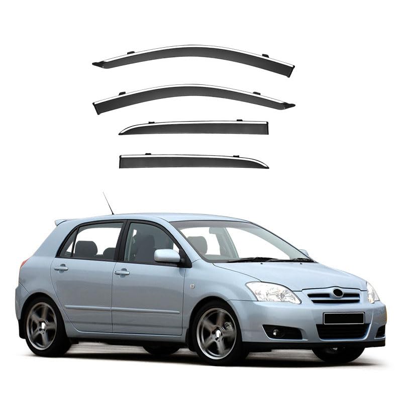 Déflecteurs de vent de voiture antibuée et pare-pluie pour Corolla RunX 2002
