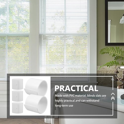 Lamas de persianas verticales de PVC blanco para renovar puertas corredizas 6