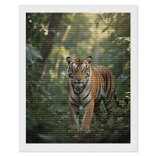 Peinture diamant tigre maccbn pour réduire le stress par le loisir créatif